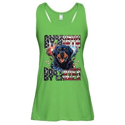 Rottweiler Dog Lover Patriotic 4th Of July Ladies Essential Flowy Tank