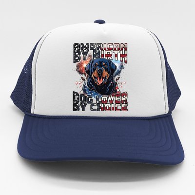 Rottweiler Dog Lover Patriotic 4th Of July Trucker Hat