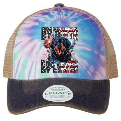 Rottweiler Dog Lover Patriotic 4th Of July Legacy Tie Dye Trucker Hat