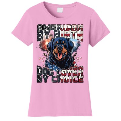 Rottweiler Dog Lover Patriotic 4th Of July Women's T-Shirt