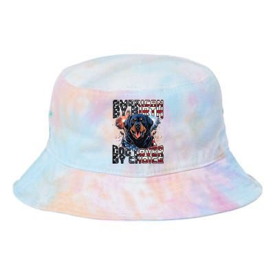 Rottweiler Dog Lover Patriotic 4th Of July Tie Dye Newport Bucket Hat