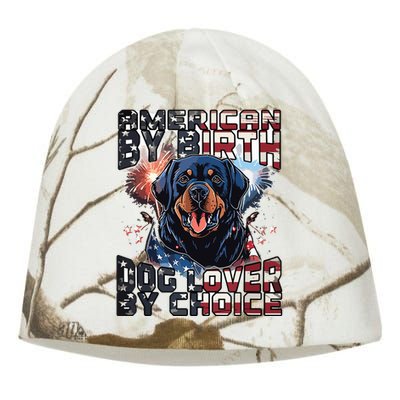 Rottweiler Dog Lover Patriotic 4th Of July Kati - Camo Knit Beanie