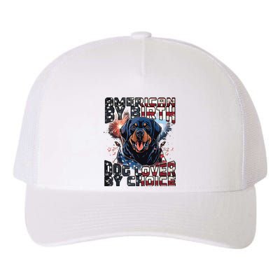 Rottweiler Dog Lover Patriotic 4th Of July Yupoong Adult 5-Panel Trucker Hat