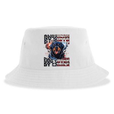 Rottweiler Dog Lover Patriotic 4th Of July Sustainable Bucket Hat