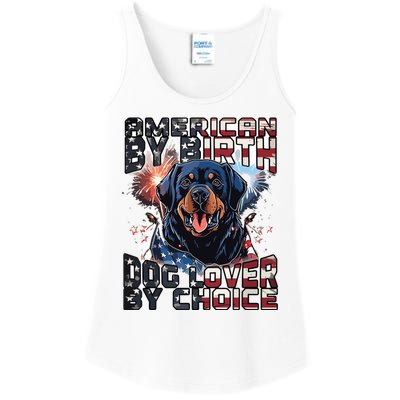 Rottweiler Dog Lover Patriotic 4th Of July Ladies Essential Tank