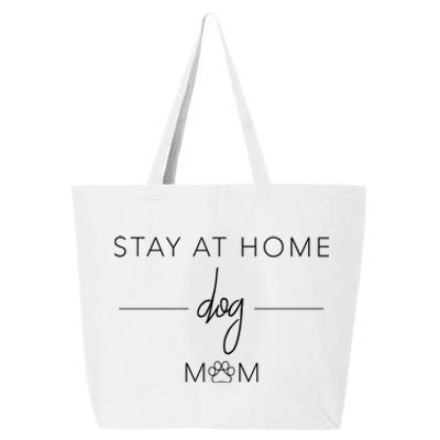 Rescue Dog Lover Stay At Home Dog Mom Paw Print Cozy Gift 25L Jumbo Tote