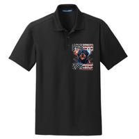 Rottweiler Dog Lover Patriotic 4th of July Dry Zone Grid Polo