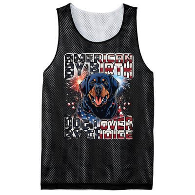 Rottweiler Dog Lover Patriotic 4th of July Mesh Reversible Basketball Jersey Tank