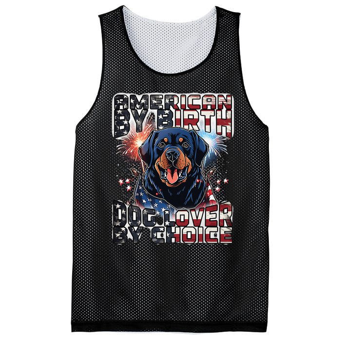 Rottweiler Dog Lover Patriotic 4th of July Mesh Reversible Basketball Jersey Tank