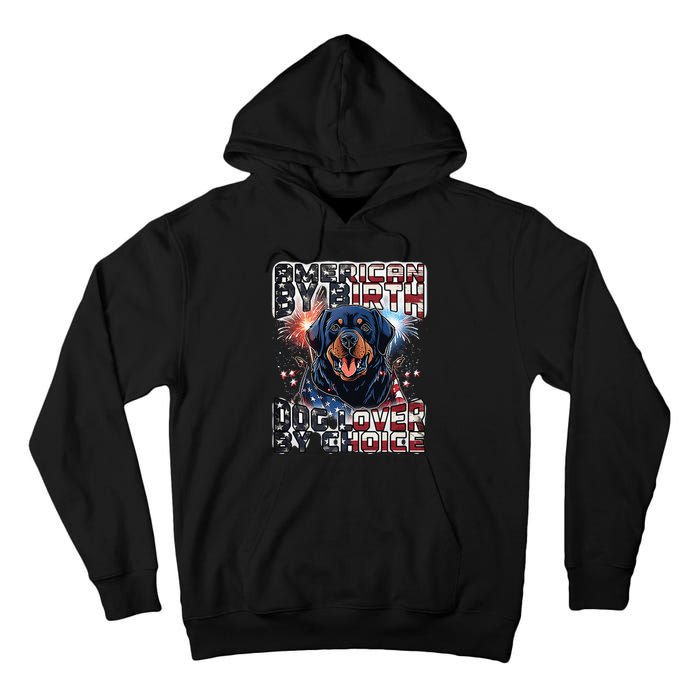 Rottweiler Dog Lover Patriotic 4th of July Tall Hoodie