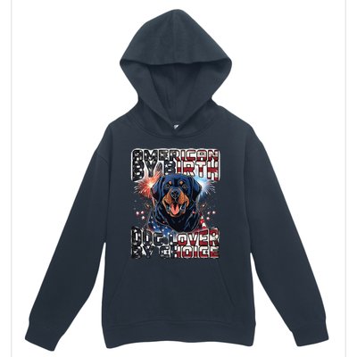 Rottweiler Dog Lover Patriotic 4th of July Urban Pullover Hoodie