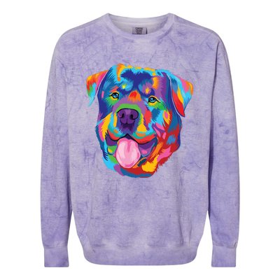 Rottweiler Dog Lover Tee Rottweiler Owner Colorblast Crewneck Sweatshirt