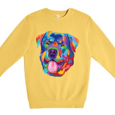 Rottweiler Dog Lover Tee Rottweiler Owner Premium Crewneck Sweatshirt