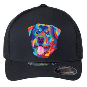 Rottweiler Dog Lover Tee Rottweiler Owner Flexfit Unipanel Trucker Cap