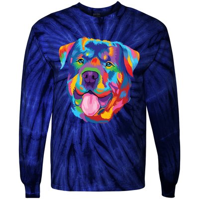 Rottweiler Dog Lover Tee Rottweiler Owner Tie-Dye Long Sleeve Shirt