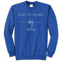 Rescue Dog Lover Stay At Home Dog Mom Paw Print Cozy Cool Gift Sweatshirt