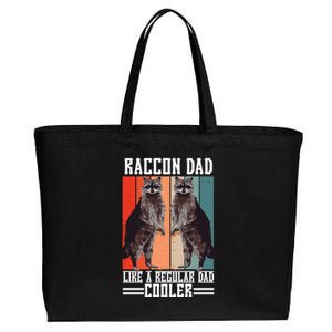 Raccon Dad Like A Regular Dad Cooler Great Gift Cotton Canvas Jumbo Tote