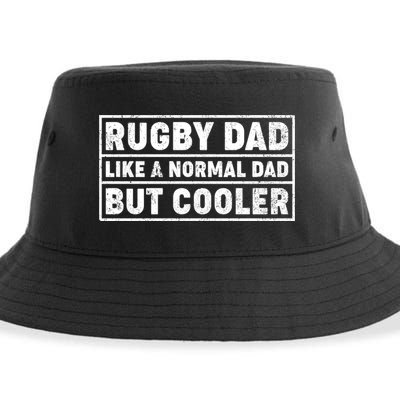 Rugby Dad Like A Normal Dad But Cooler Rugby Fathers Day Meaningful Gift Sustainable Bucket Hat