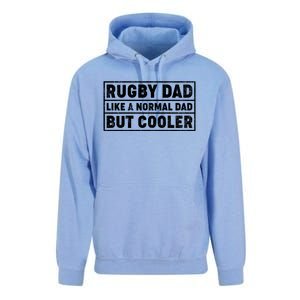 Rugby Dad Like A Normal Dad But Cooler Rugby Fathers Day Meaningful Gift Unisex Surf Hoodie