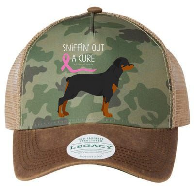 Rottweiler Dog Lover Breast Cancer Awareness Legacy Tie Dye Trucker Hat