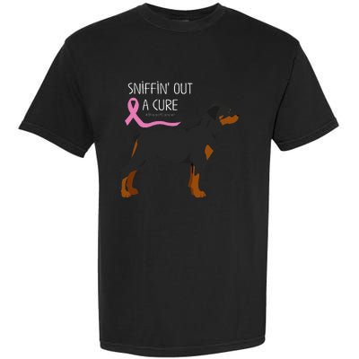 Rottweiler Dog Lover Breast Cancer Awareness Garment-Dyed Heavyweight T-Shirt