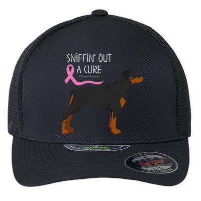 Rottweiler Dog Lover Breast Cancer Awareness Flexfit Unipanel Trucker Cap