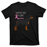 Rottweiler Dog Lover Breast Cancer Awareness T-Shirt