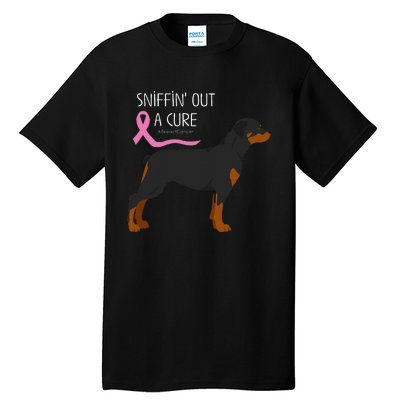 Rottweiler Dog Lover Breast Cancer Awareness Tall T-Shirt