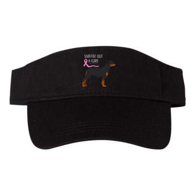 Rottweiler Dog Lover Breast Cancer Awareness Valucap Bio-Washed Visor