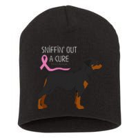 Rottweiler Dog Lover Breast Cancer Awareness Short Acrylic Beanie