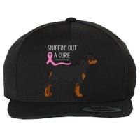 Rottweiler Dog Lover Breast Cancer Awareness Wool Snapback Cap