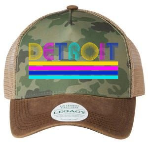 Retro Detroit Logo Legacy Tie Dye Trucker Hat