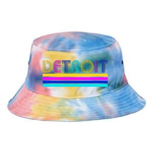 Retro Detroit Logo Tie Dye Newport Bucket Hat