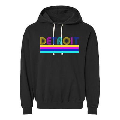 Retro Detroit Logo Garment-Dyed Fleece Hoodie