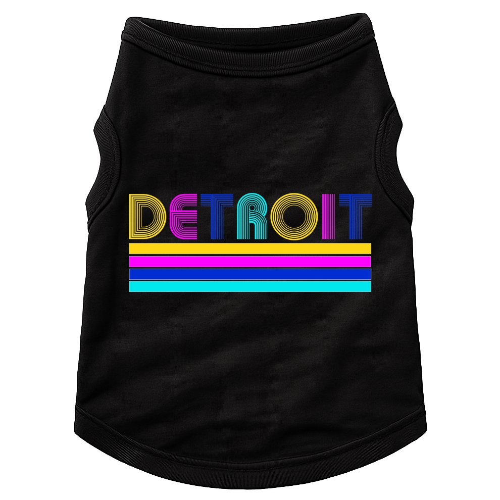 Retro Detroit Logo Doggie Tank