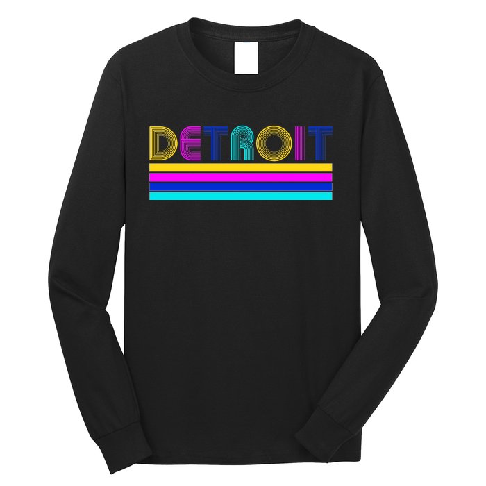 Retro Detroit Logo Long Sleeve Shirt