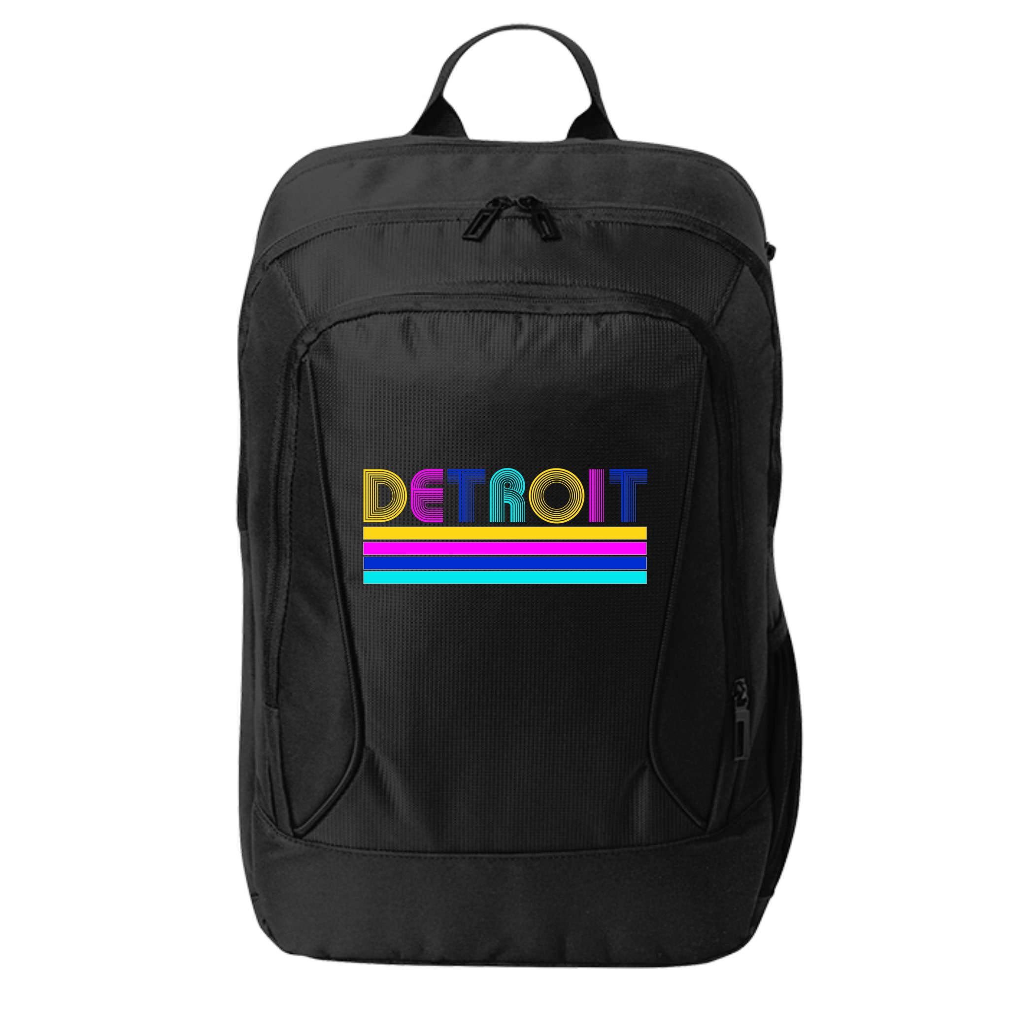Retro Detroit Logo City Backpack