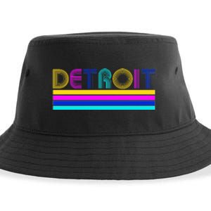 Retro Detroit Logo Sustainable Bucket Hat