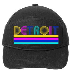 Retro Detroit Logo 7-Panel Snapback Hat