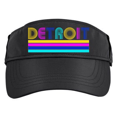 Retro Detroit Logo Adult Drive Performance Visor