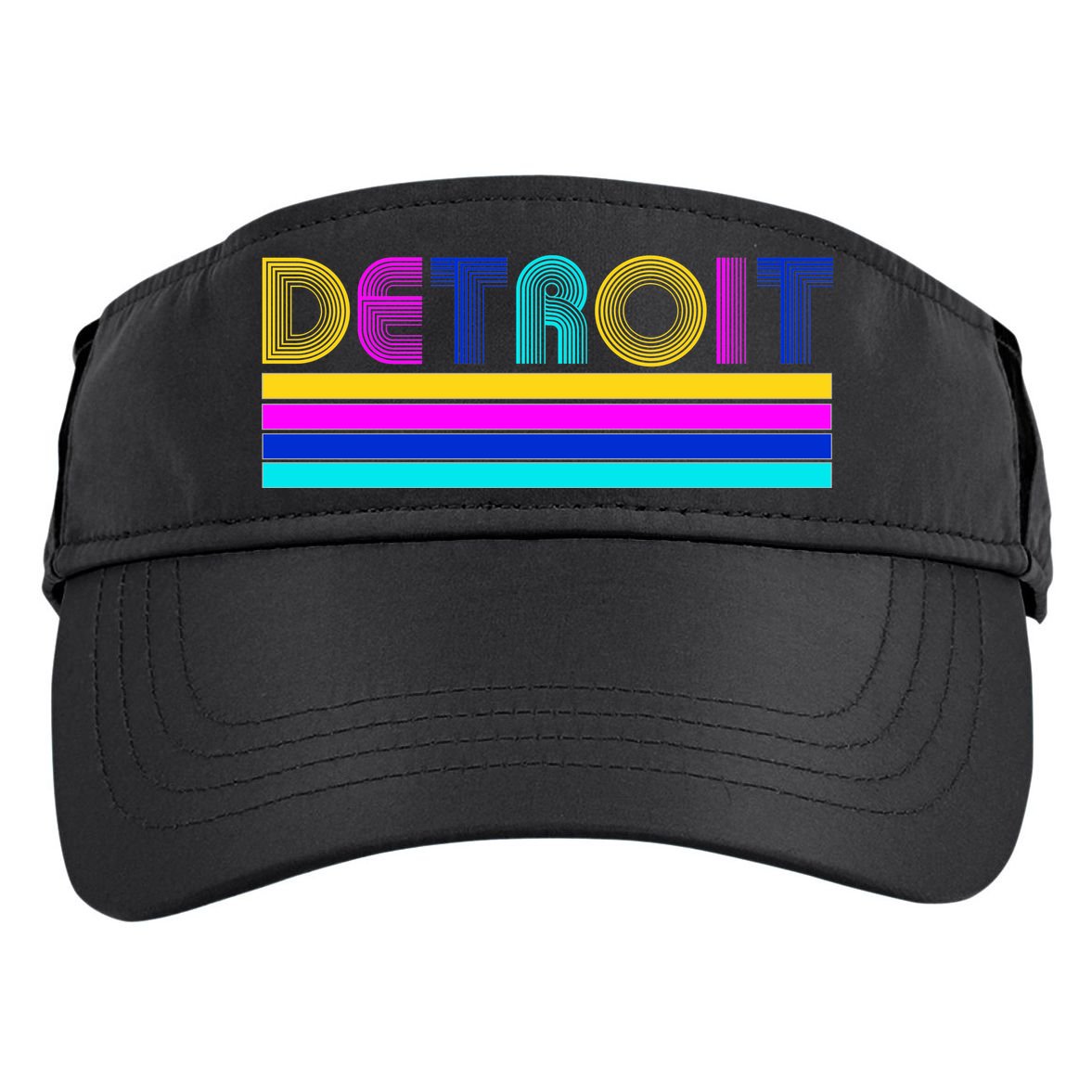 Retro Detroit Logo Adult Drive Performance Visor