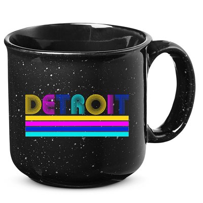 Retro Detroit Logo 15oz Campfire Ceramic Mug