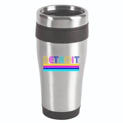 Retro Detroit Logo 16oz Travel Tumbler