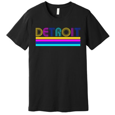 Retro Detroit Logo Premium T-Shirt