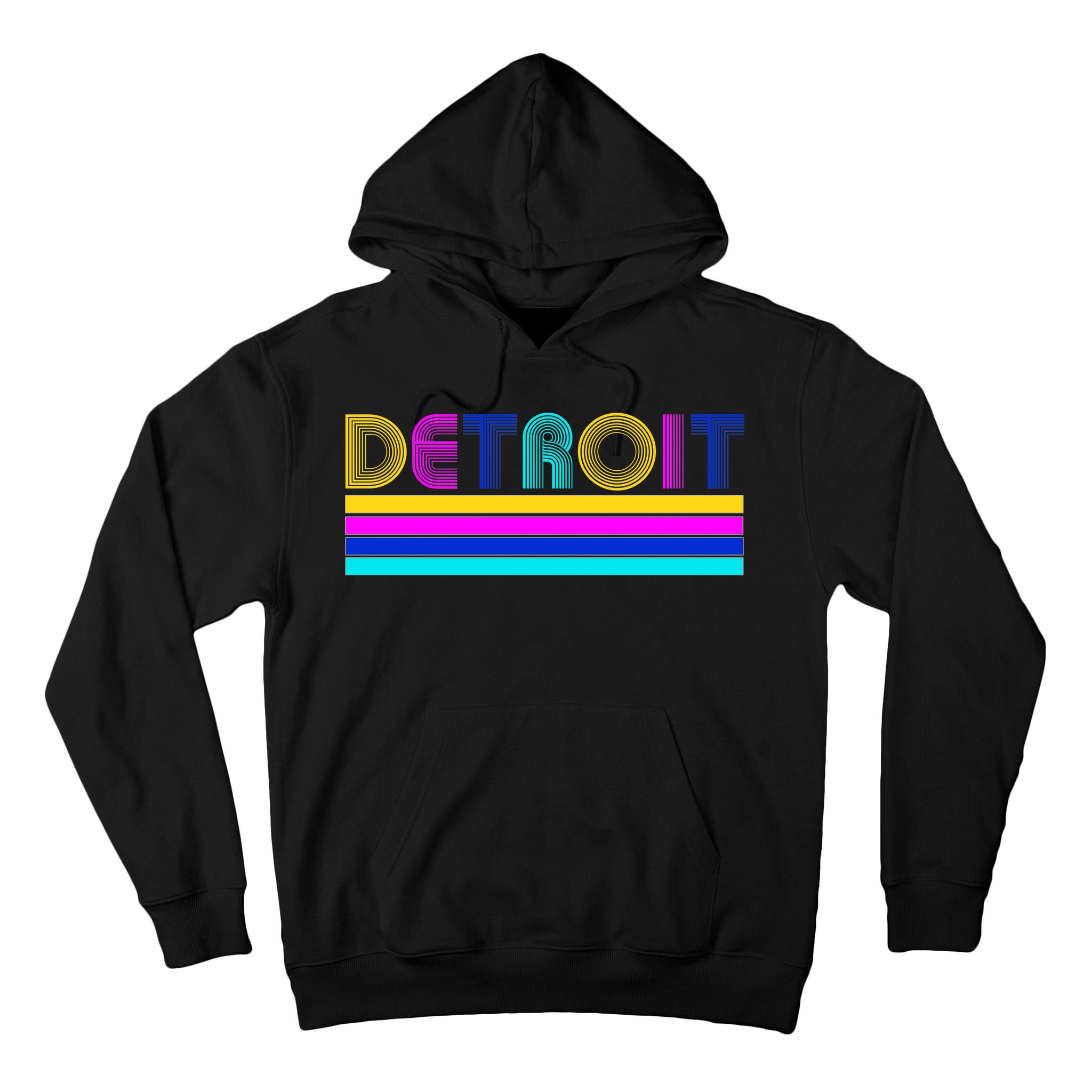 Retro Detroit Logo Tall Hoodie