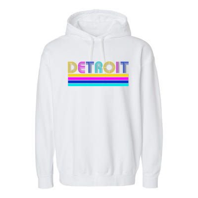 Retro Detroit Logo Garment-Dyed Fleece Hoodie