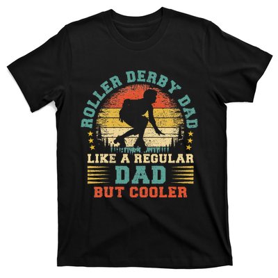 Roller Derby Lover Vintage Roller Derby Dad Fathers Day T-Shirt