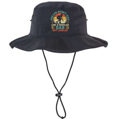 Roller Derby Lover Vintage Roller Derby Dad Fathers Day Bucket Hat