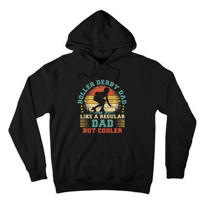 Roller Derby Lover Vintage Roller Derby Dad Fathers Day Tall Hoodie