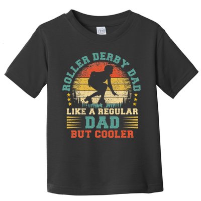 Roller Derby Lover Vintage Roller Derby Dad Fathers Day Toddler T-Shirt